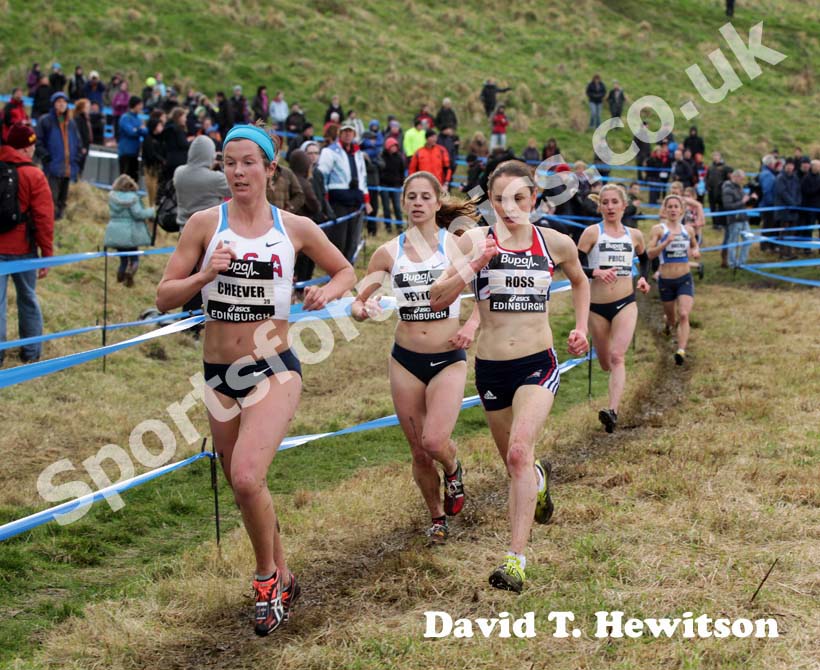 Freya Ross (GB) during the Senior Womens BUPA Great Edinburgh Cross country.